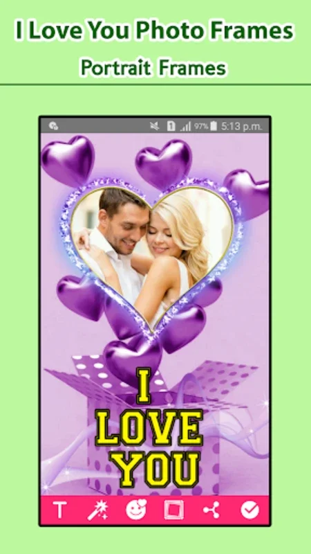 I Love You Photo Frames for Android - Free Download from AppHuts