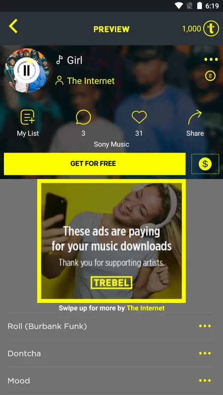 TREBEL for Android - Free Music Download and Streaming