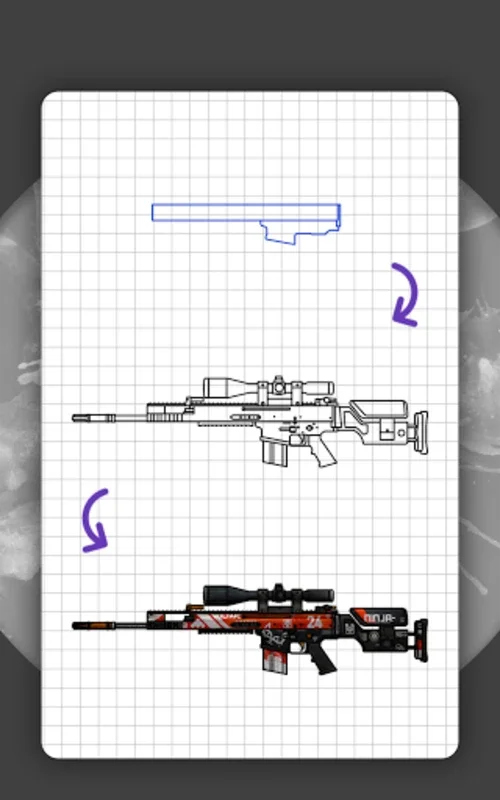 HD Weapons with skins for Android - Master Weapon Drawing