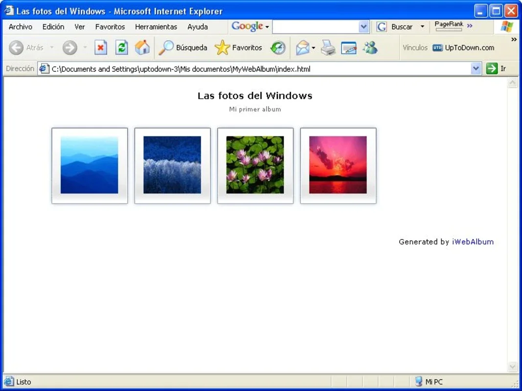 iWebAlbum: Free Windows Web Photo Album Creator