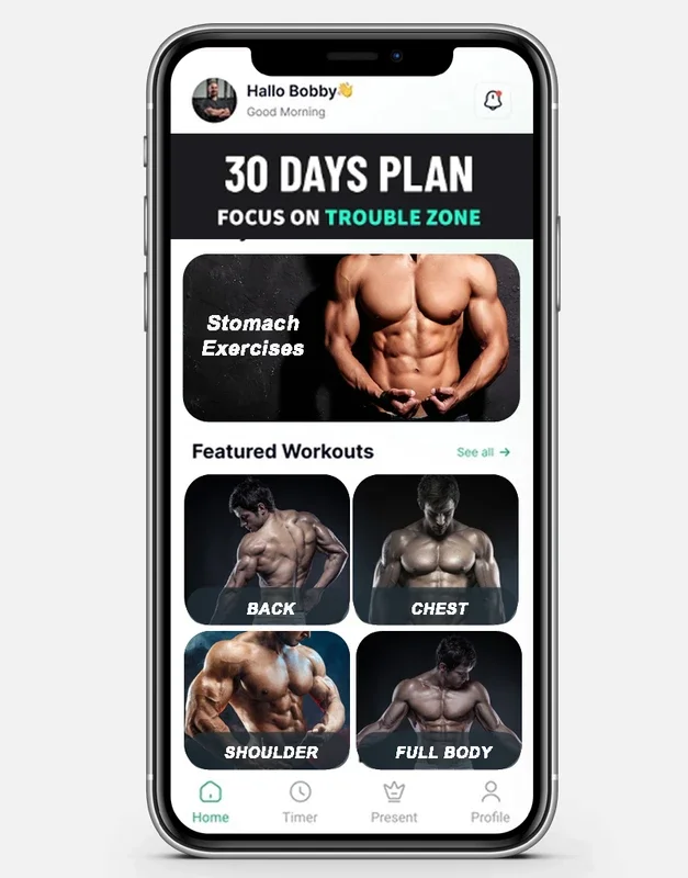 Stomach Exercise App For Men on Android: Reduce Fat