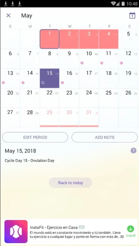 Period Tracker, Ovulation Calendar & Fertility app for Android - Track Your Reproductive Health