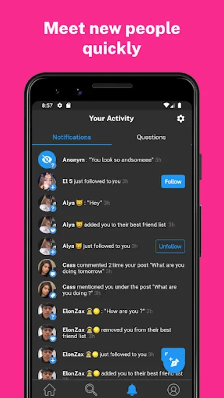 Fill - Meet People quickly for Android: Engaging Social App