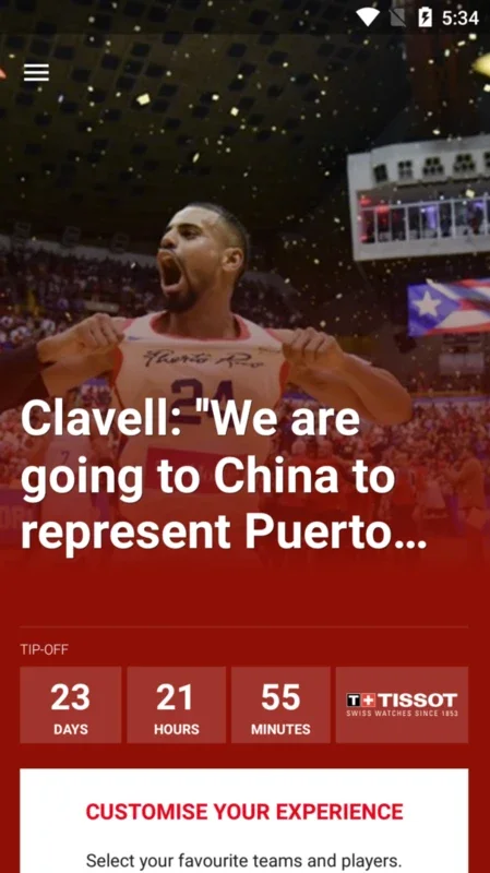 FIBA Basketball World Cup 2019 for Android - Stay Updated