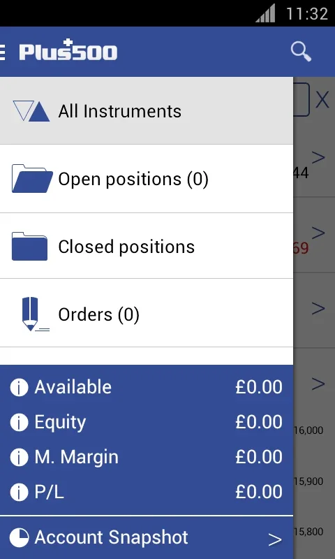 Plus500 for Android: Diverse Trading Options