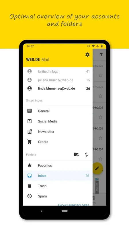 WEB.DE Mail for Android - Efficient Email Management