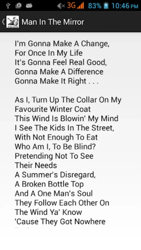 Michael Jackson Free Lyrics Offline for Android - Enjoy Offline Access