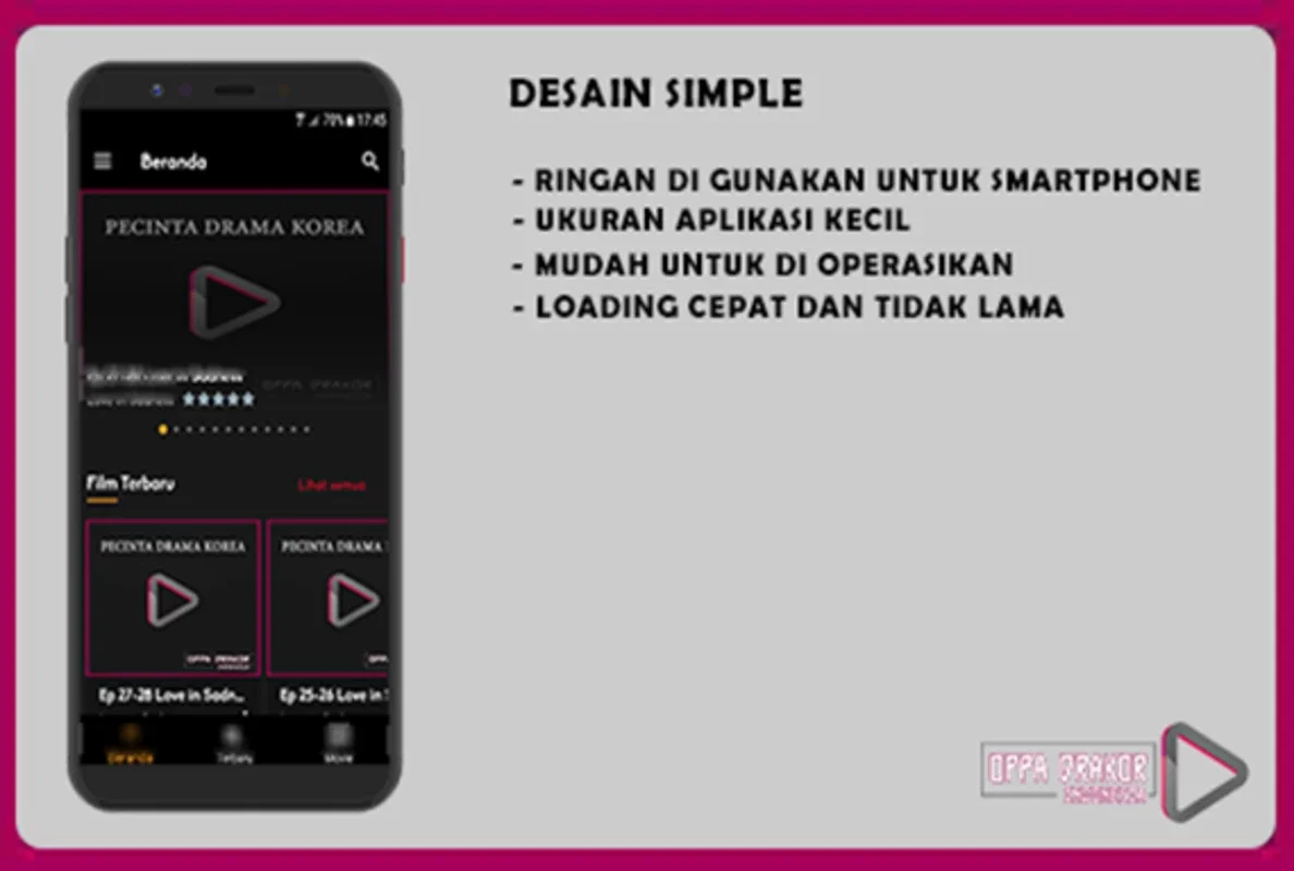 Drakor Indonesia for Android - Enjoy Korean Dramas