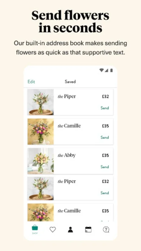 Flowers & Gifts - Bloom & Wild for Android: Fresh Blooms & Gifts