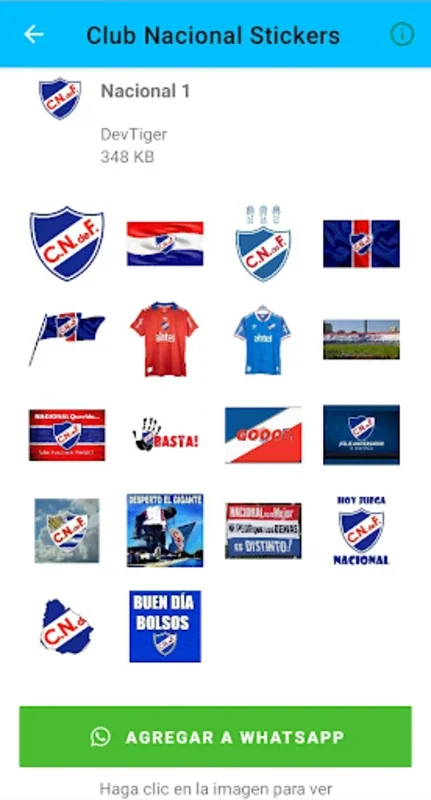 Club Nacional Stickers for Android - Add Excitement to Chats