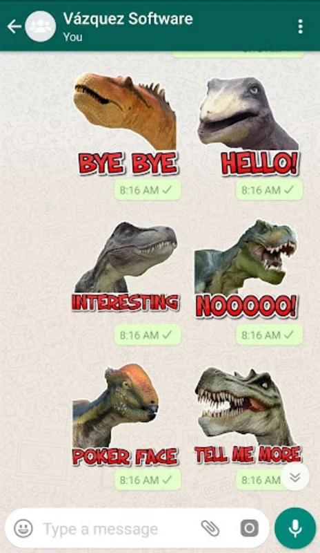 WASticker Dinosaurs for Android - Enhance WhatsApp Chats