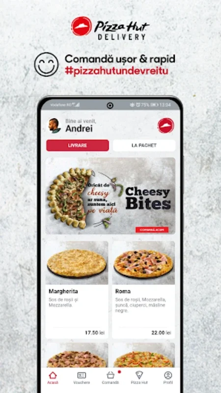 Pizza Hut Delivery Romania for Android - Order with Ease