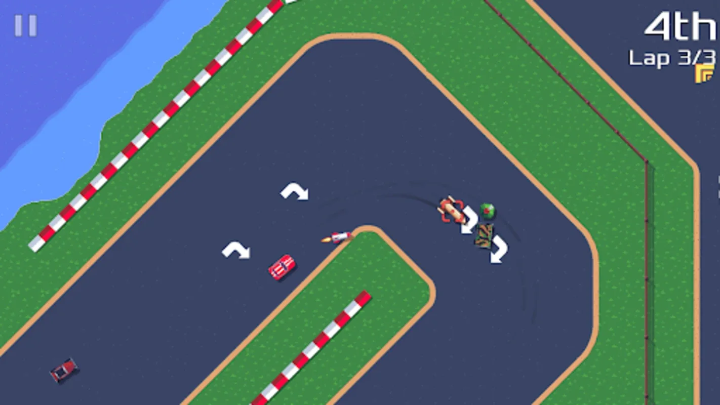 Pixel Wheels for Android - Race to the Pole Position