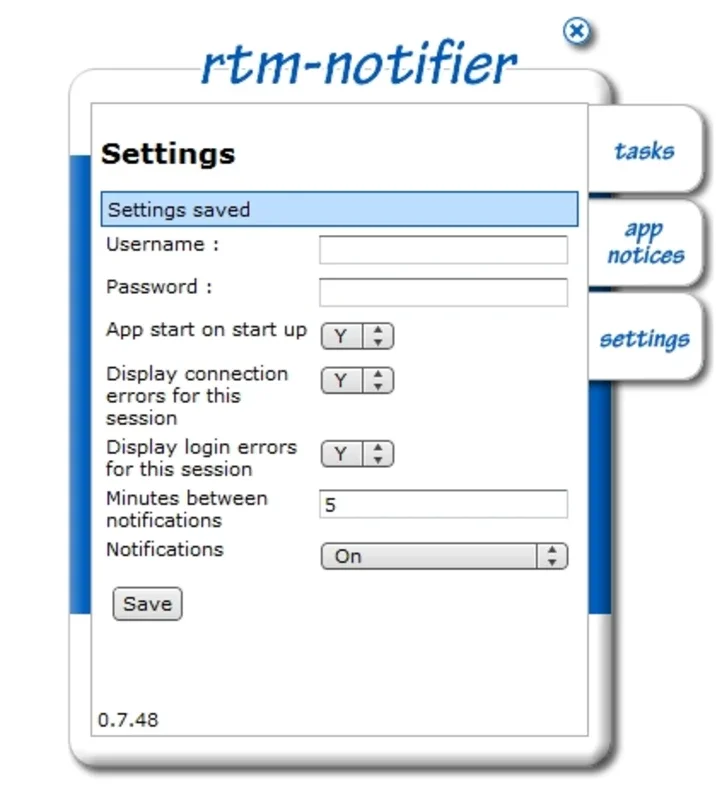 RTM Notifier for Windows - Stay Informed