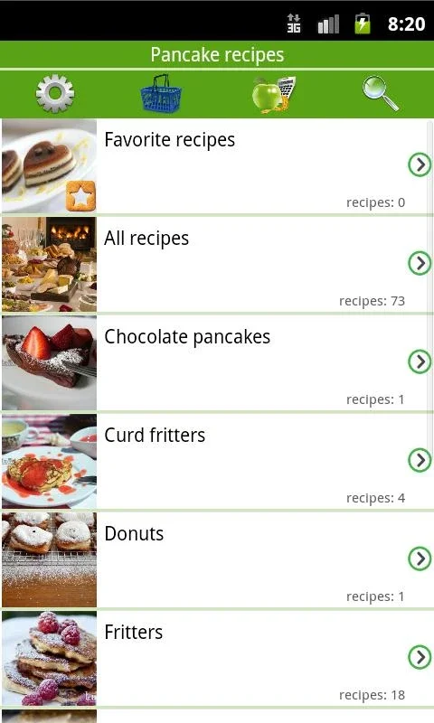 Pancakes recipes for Android - Discover 354 Mouthwatering Recipes