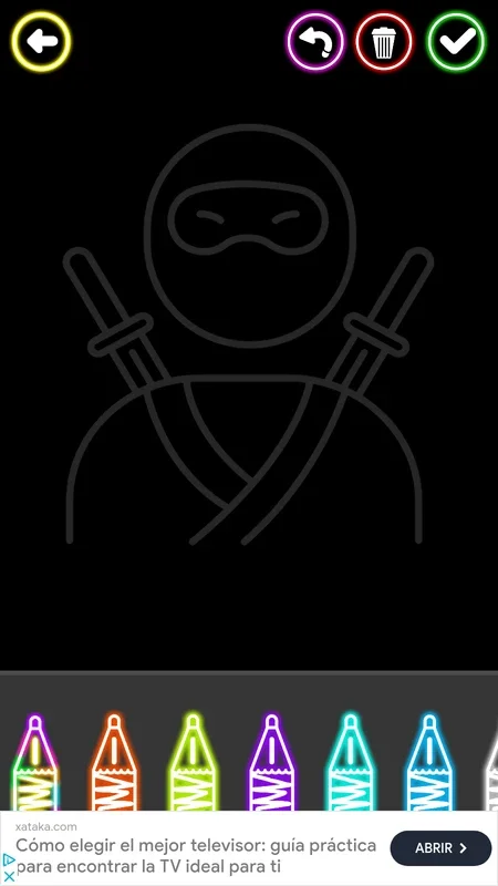 Ninja Coloring Game for Android - Boosting Kids' Skills