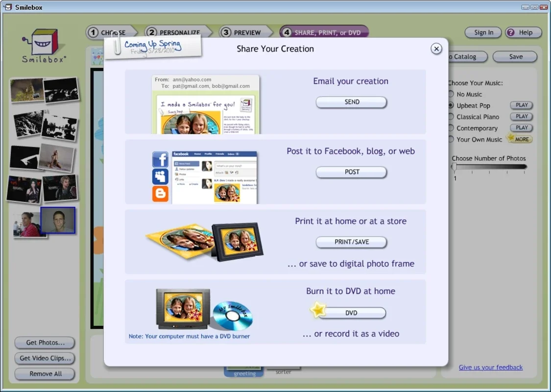 Smilebox for Windows - Create Interactive Photo Creations