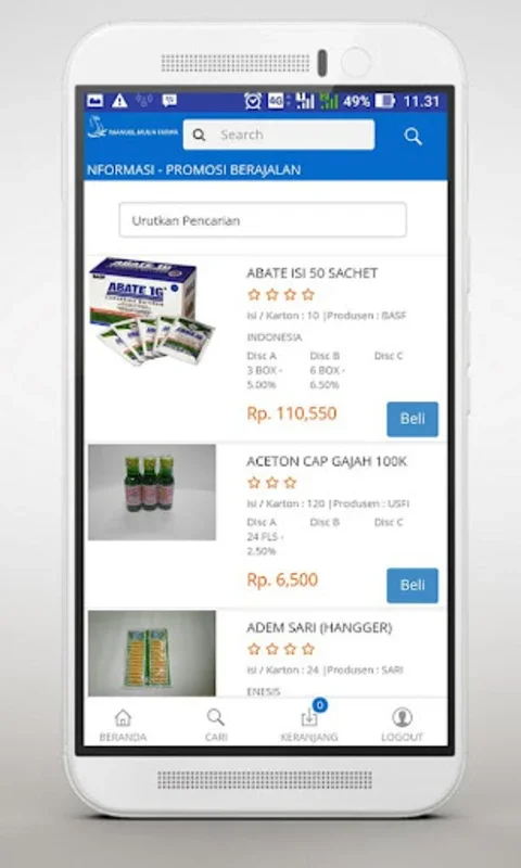 Imfos for Android - Streamline Your Ordering