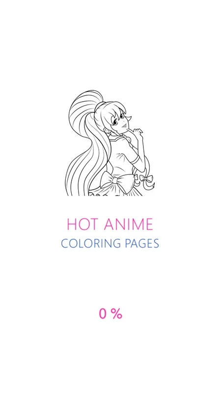 Hot Anime Girls Coloring Pages for Adults on Android: Color Anime Beauties