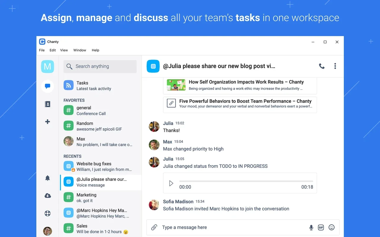 Chanty for Windows: Streamline Team Communication and Collaboration