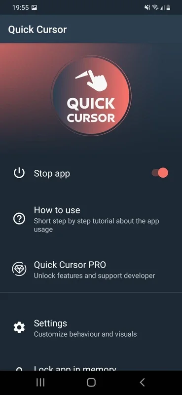 Quick Cursor for Android - Improve Your Screen Interaction