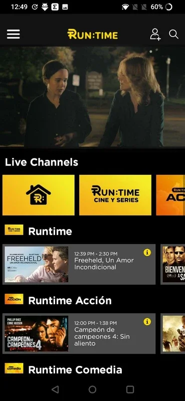 Runtime for Android - Stream On-Demand Movies and Series