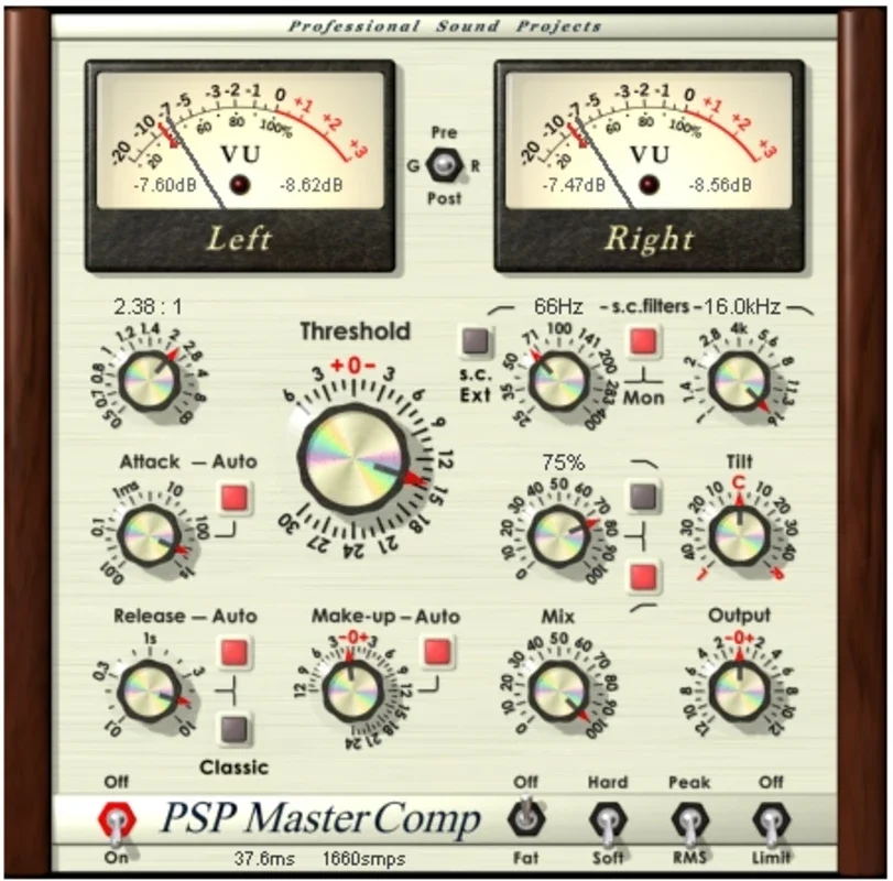 PSP MasterComp for Windows - A High-Quality Stereo Processor