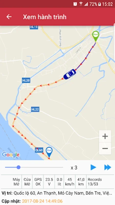 Bình Minh GPS for Android: Real-Time Vehicle Monitoring