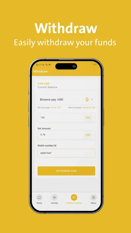 YeloCash for Android - Secure and Efficient Currency Exchange