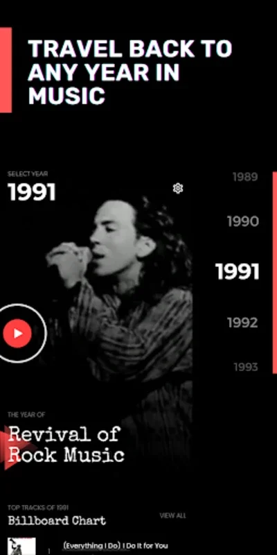 Rewind: Music Time Travel for Android - Dive into Musical Eras