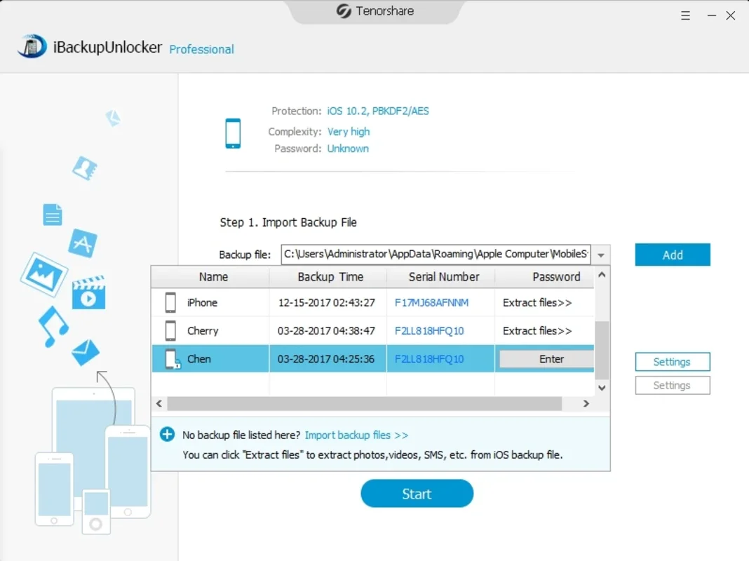 iBackupUnlocker for Windows - Recover iTunes Backup Passwords