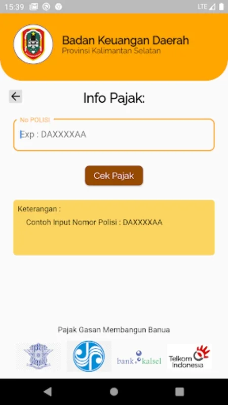 Bakeuda Prov Kalsel for Android - Simplify Vehicle Tax Management