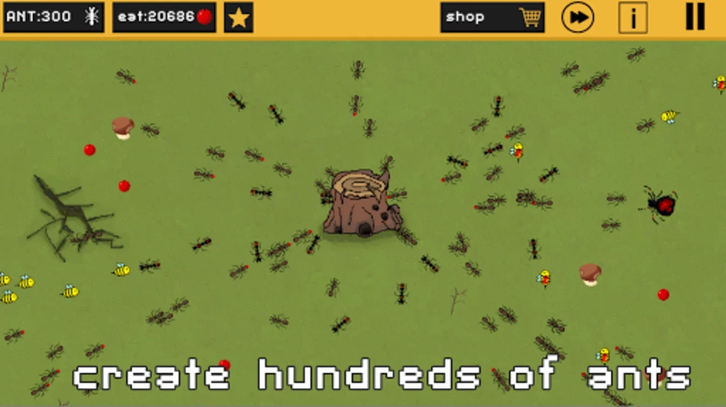 Pixel Ant Colony for Android - Immersive Strategy Simulation