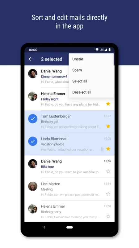 mail.com for Android - Manage Emails Freely with Cloud Storage