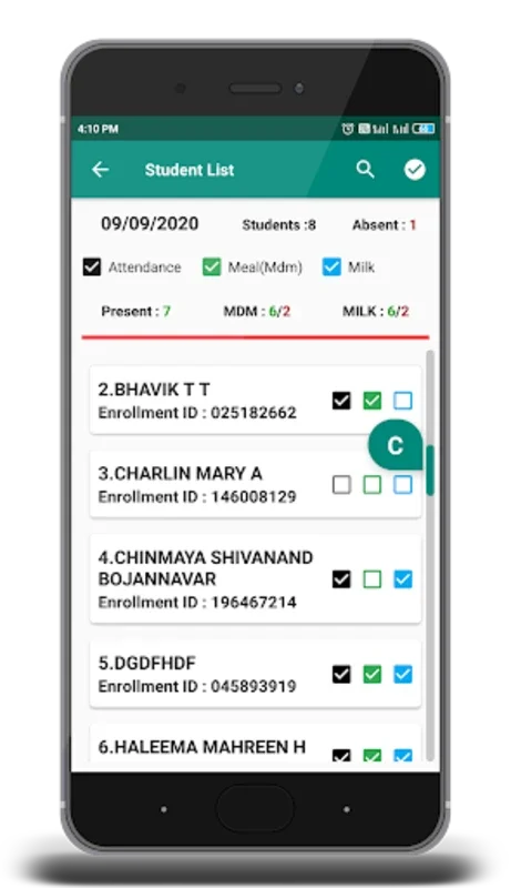 SATS-MDM for Android: Track Mid Day Meal in Karnataka