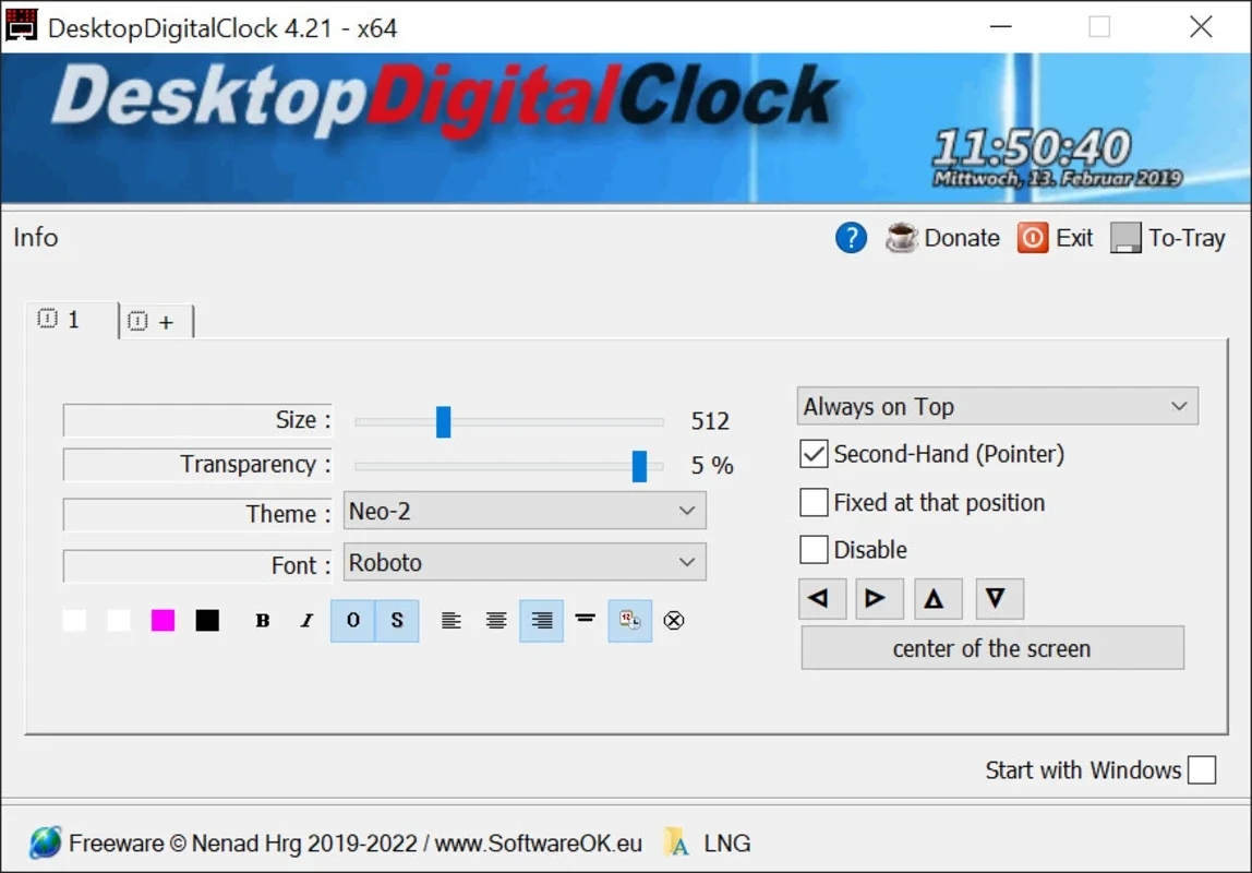 DesktopDigitalClock for Windows: Customize Your Desktop Clock