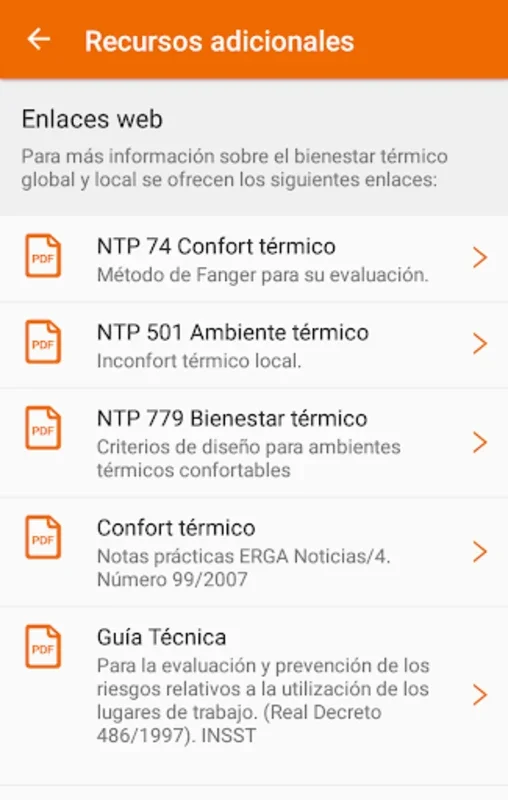 Bienestar térmico global/local for Android: Optimize Indoor Comfort