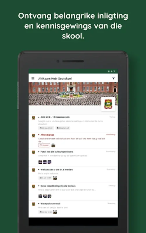 Afrikaanse Hoër Seunskool for Android - Stay Connected with School Updates