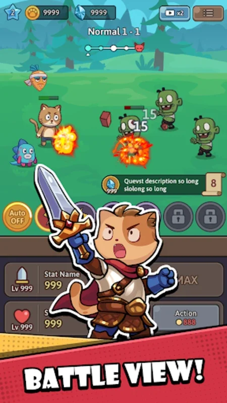 Cat Legend: Idle RPG War for Android - No Download Needed