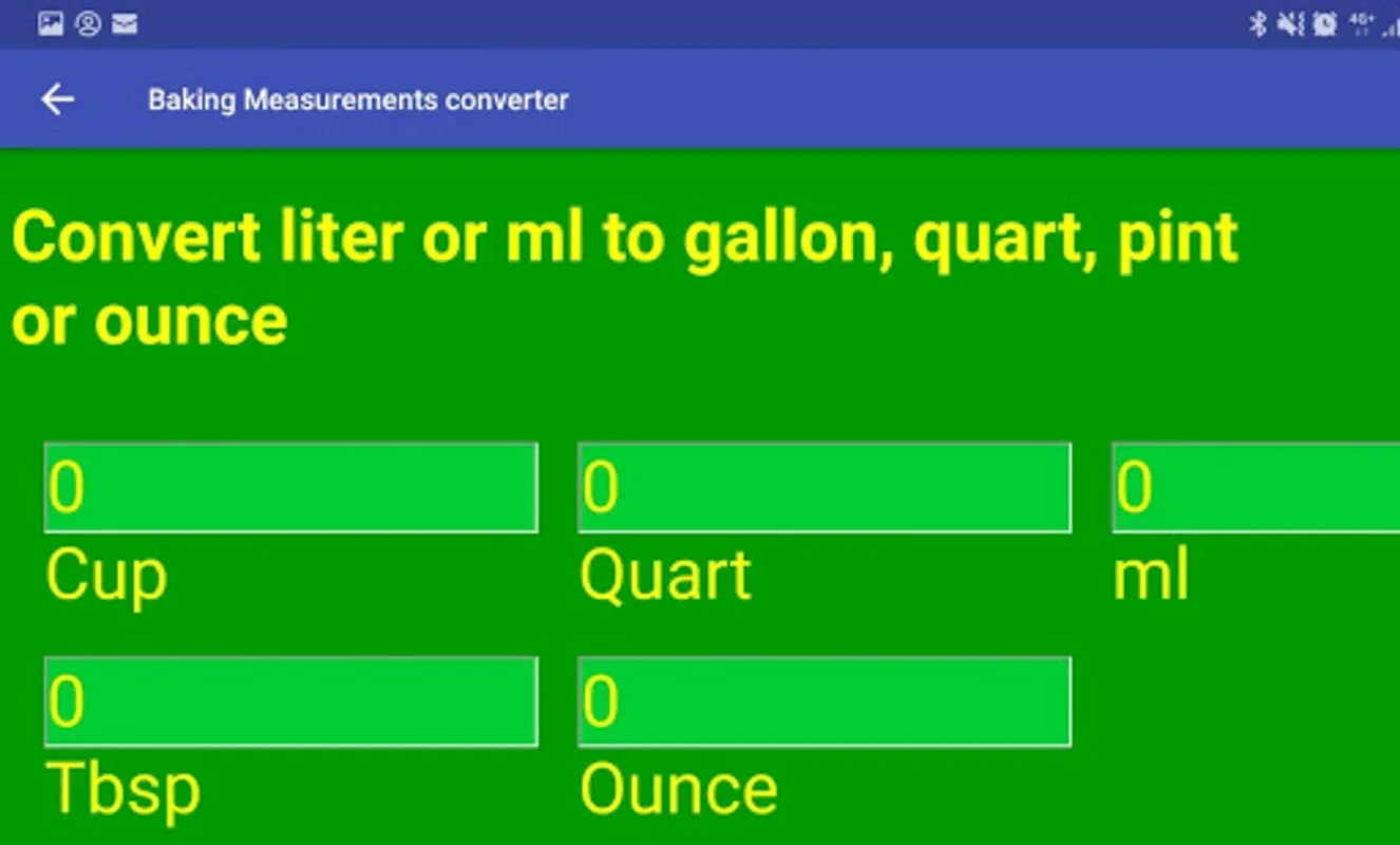 Baking Measurements and Temperature Converter for Android - Accurate Baking Aid