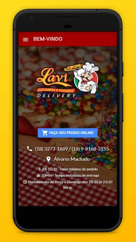 Lavi for Android - Order Álvares Machado's Best Pizzas and Esfihas