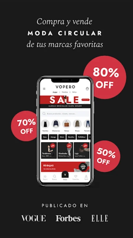 Vopero for Android - Shop and Sell Fashion Sustainably