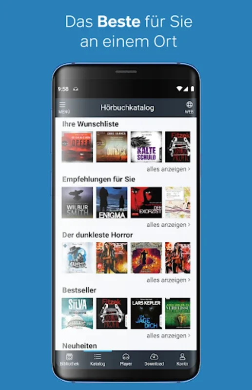 Audiolibrix - Hörbücher und Podcasts for Android: Vast Selection and Seamless Playback