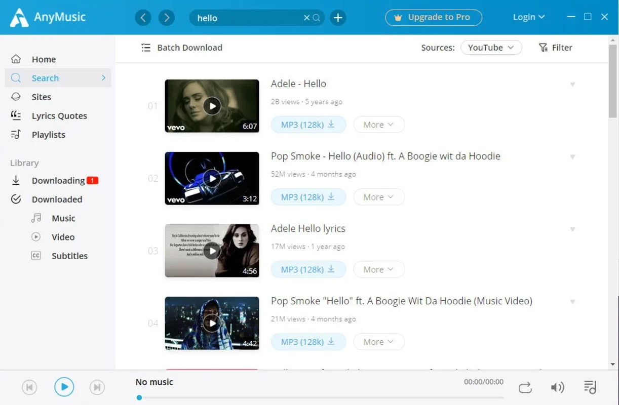 AnyMusic – Download Any Music for Windows: Effortless Downloads