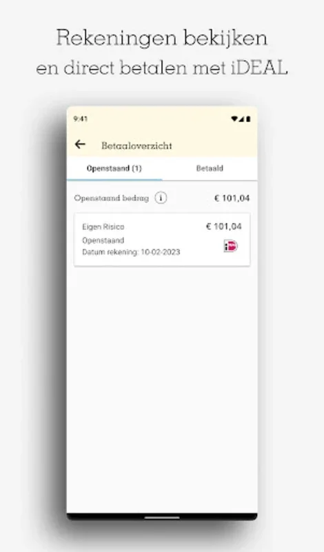 Mijn zorg for Android: Simplify Health Insurance Management