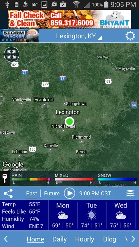 Storm Tracker Weather for Android: Precise Local Forecasts