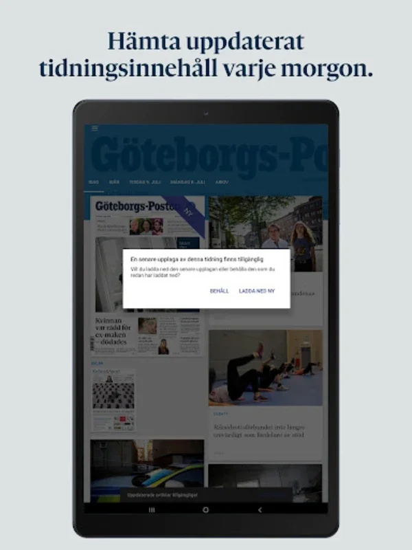 Göteborgs-Posten E-tidning for Android - Unparalleled Journalism