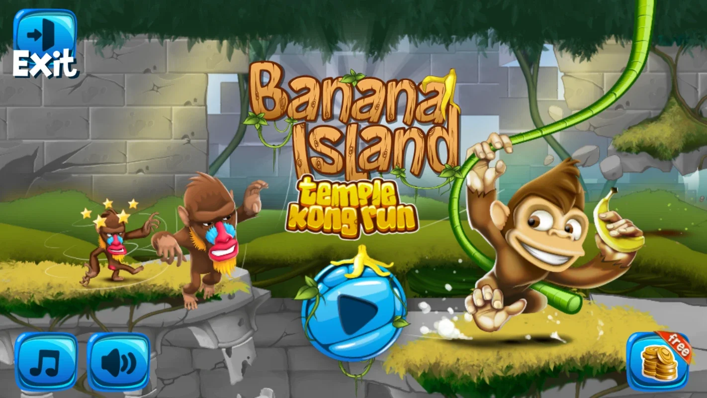 Banana Island Temple Kong Run for Android - Exciting Endless Runner