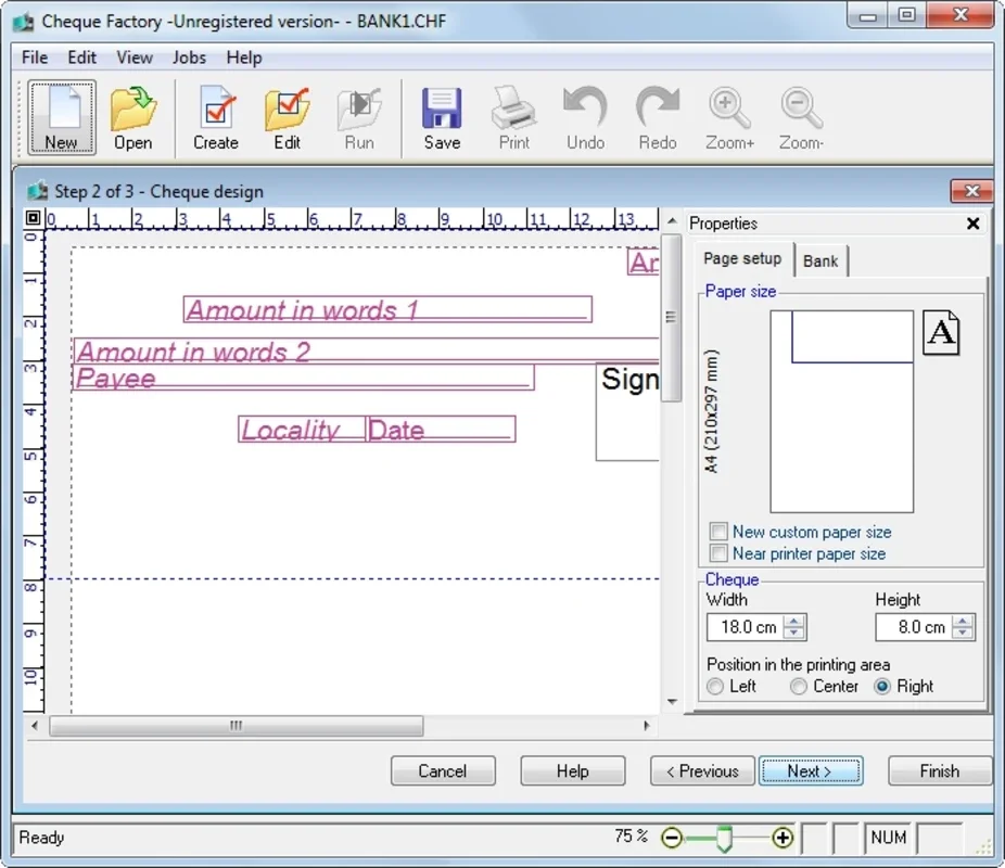 Cheque Factory for Windows - Print Cheques Easily