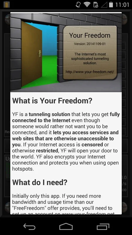 Your Freedom for Android - Bypass Censorship Easily